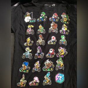 Mario Kart 8 Character Selection Screen t shirt tee short sleeve XS EUC! License